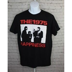 The 1975 Band Shirt, The 1975 Happiness Charcoal T-shirt Unisex Size Large EUC